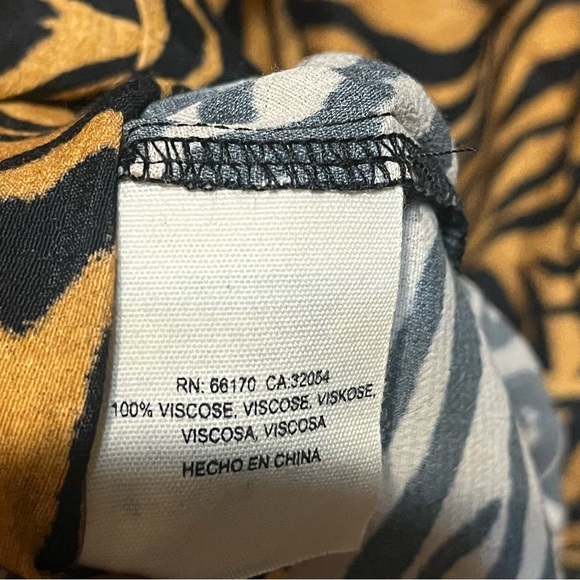 Kachel x Anthropologie Wide Leg Jumpsuit Tiger-Striped - Picture 12 of 12